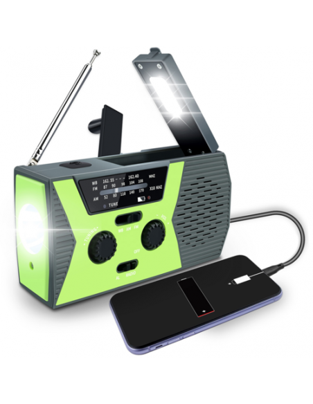 Vevradio, Powerbank, Solcell