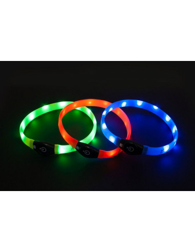 BLINKHALSBAND Justerbar med USB