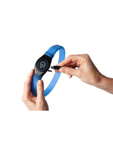 BLINKHALSBAND Justerbar med USB