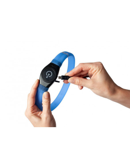 BLINKHALSBAND Justerbar med USB