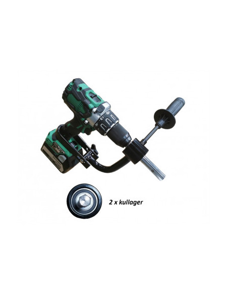 Isborr med Skruvdragare ink. adapter