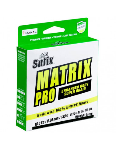 Matrix Pro Flätlina Grön 135m